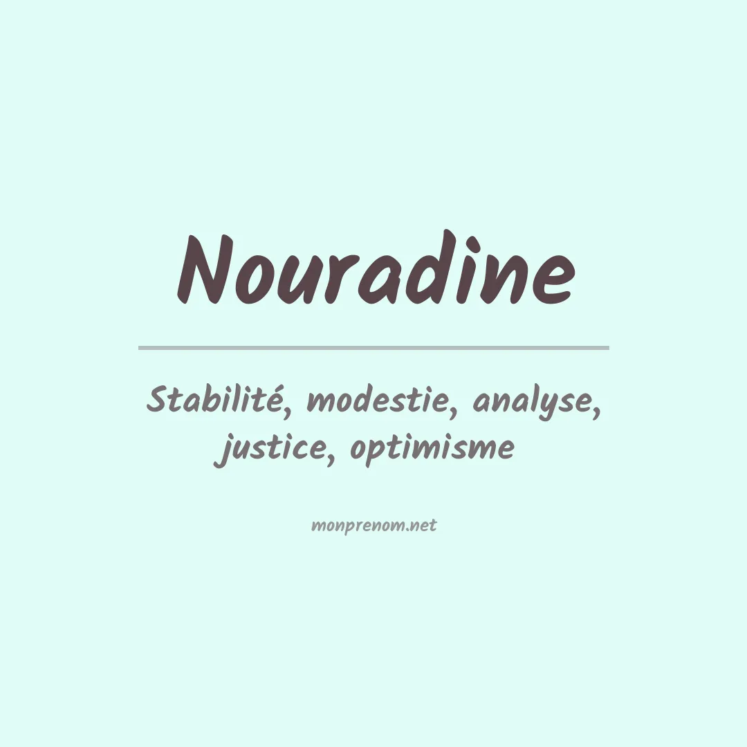 Prénom Nouradine