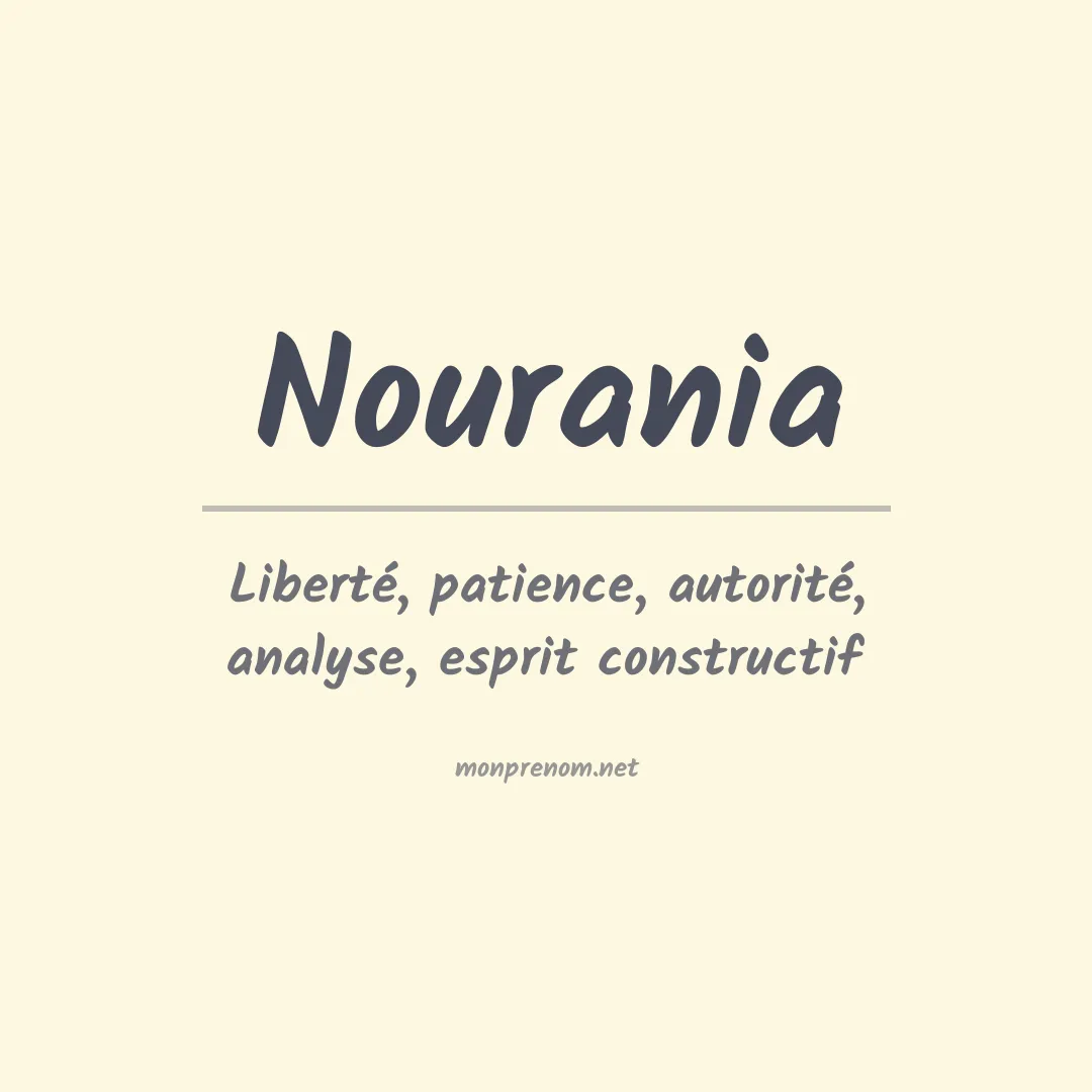 Signification du prénom Nourania
