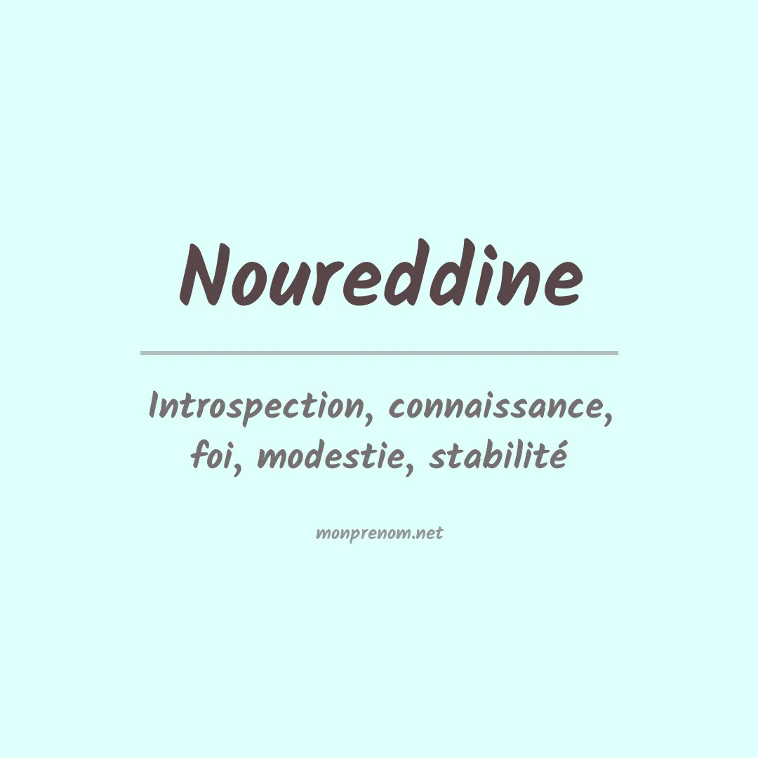 Prénom Noureddine