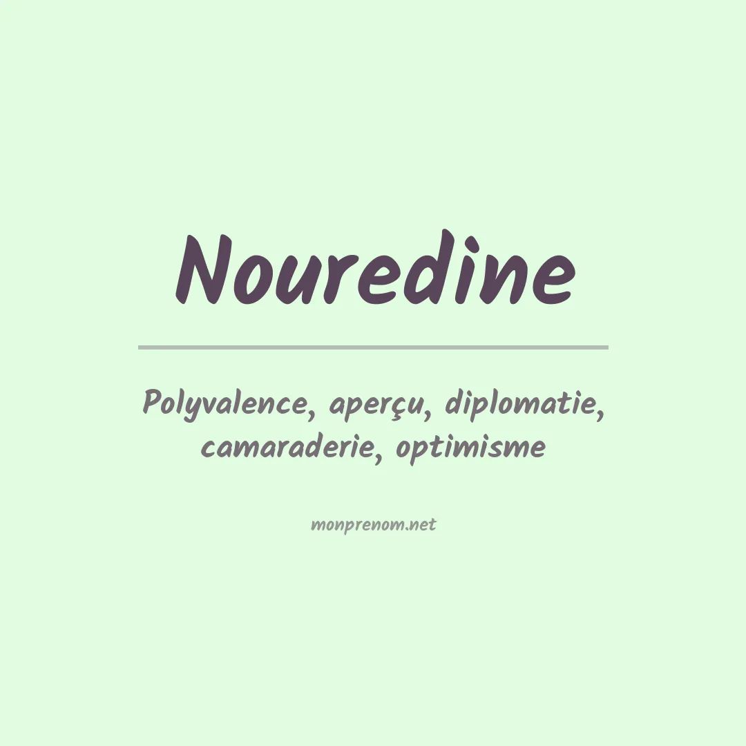 Prénom Nouredine