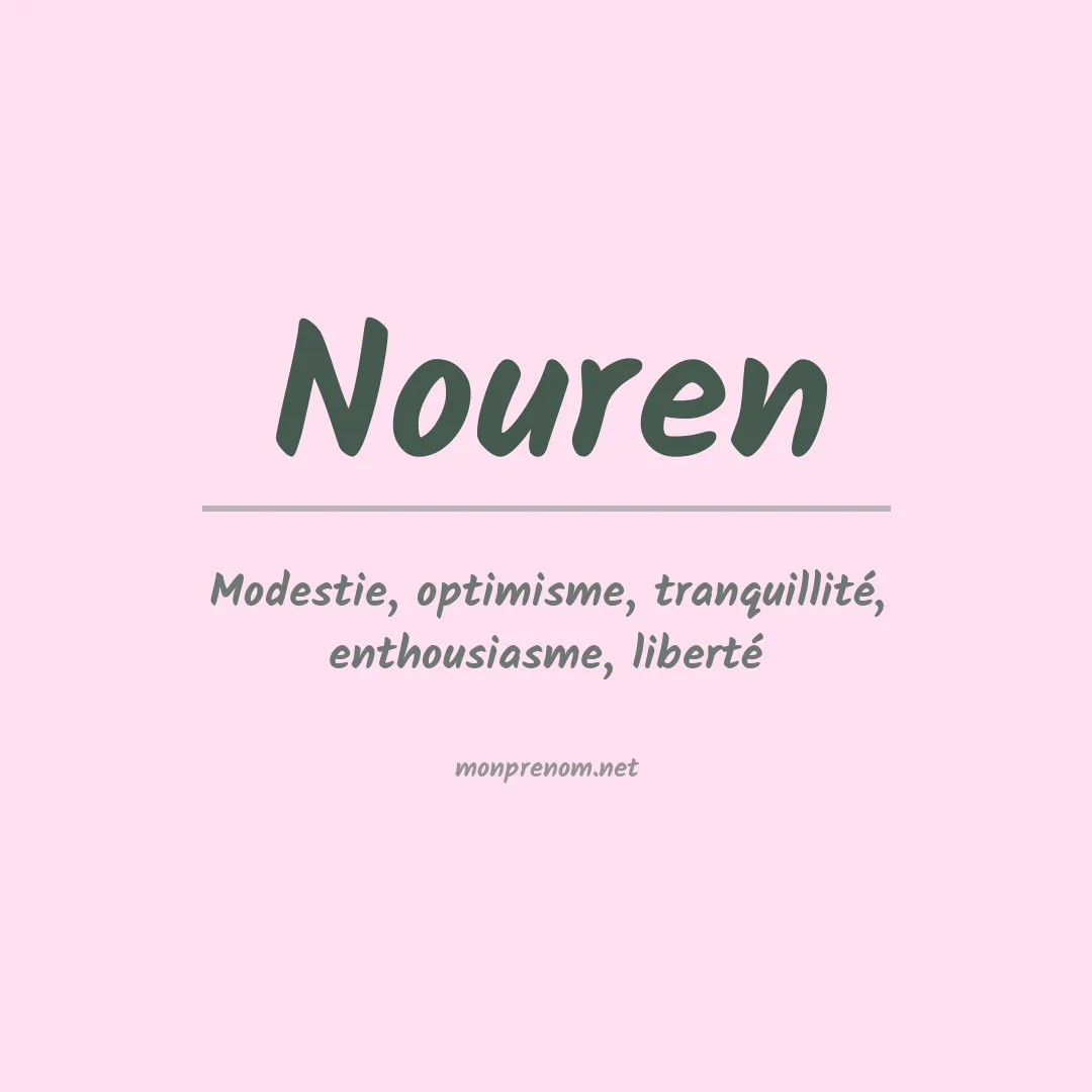 Signification du prénom Nouren