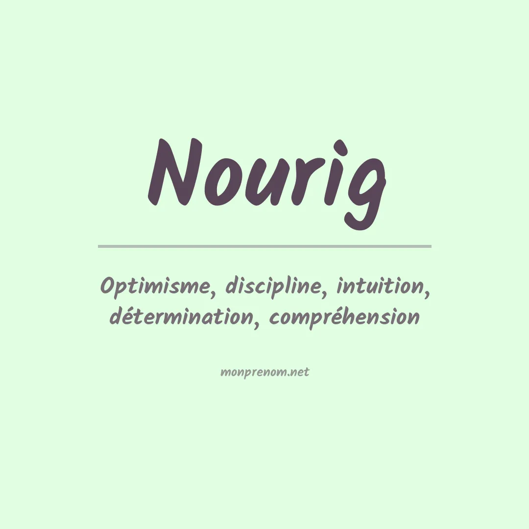 Prénom Nourig