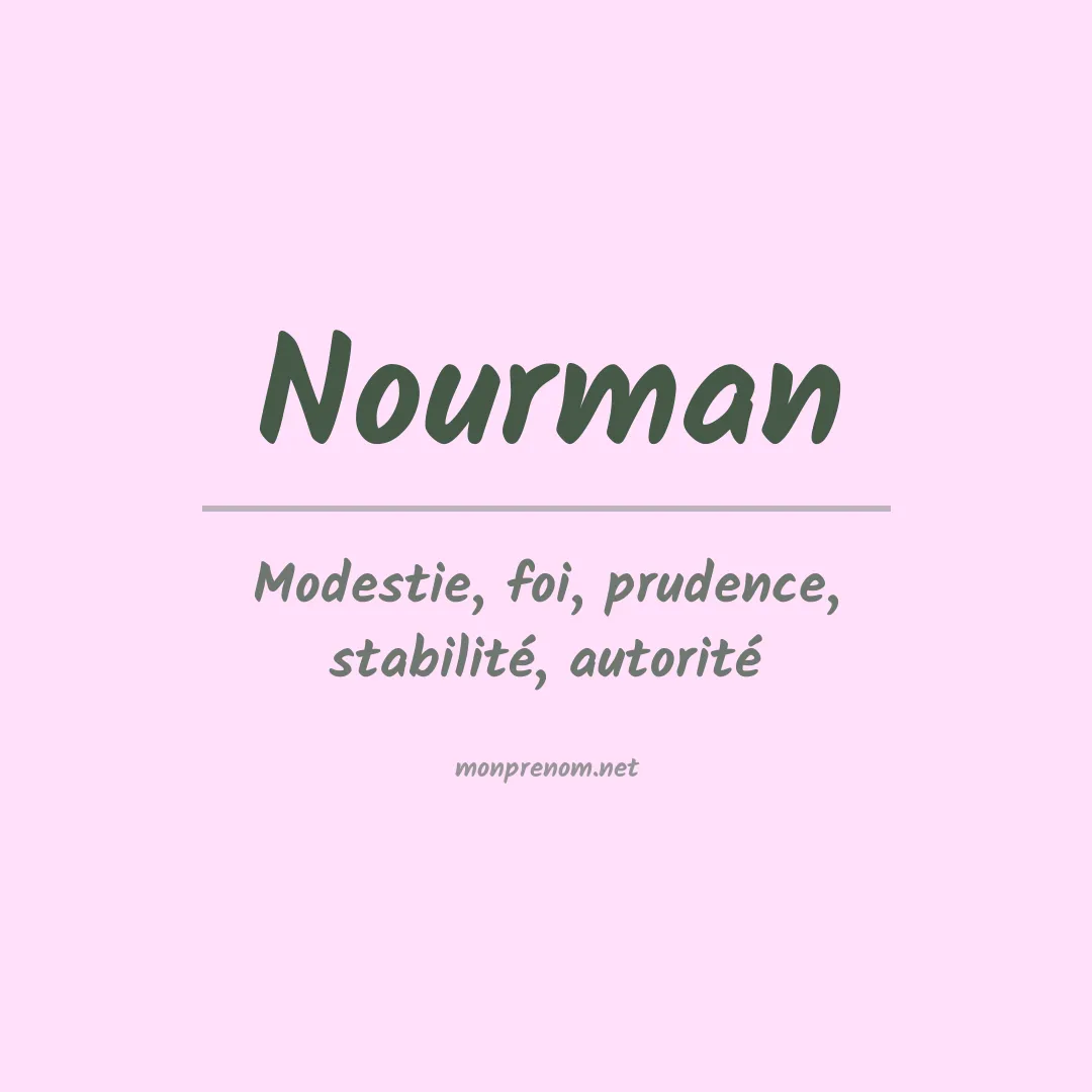 Signification du prénom Nourman