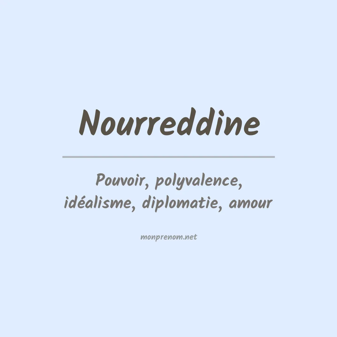Prénom Nourreddine