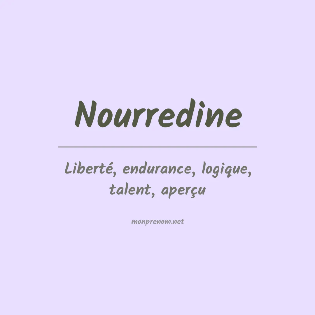 Prénom Nourredine