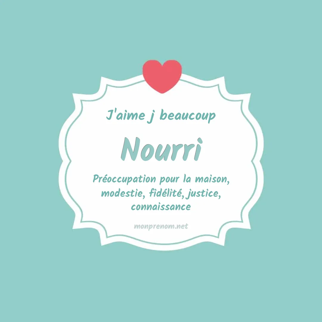 J'aime beaucoup Nourri