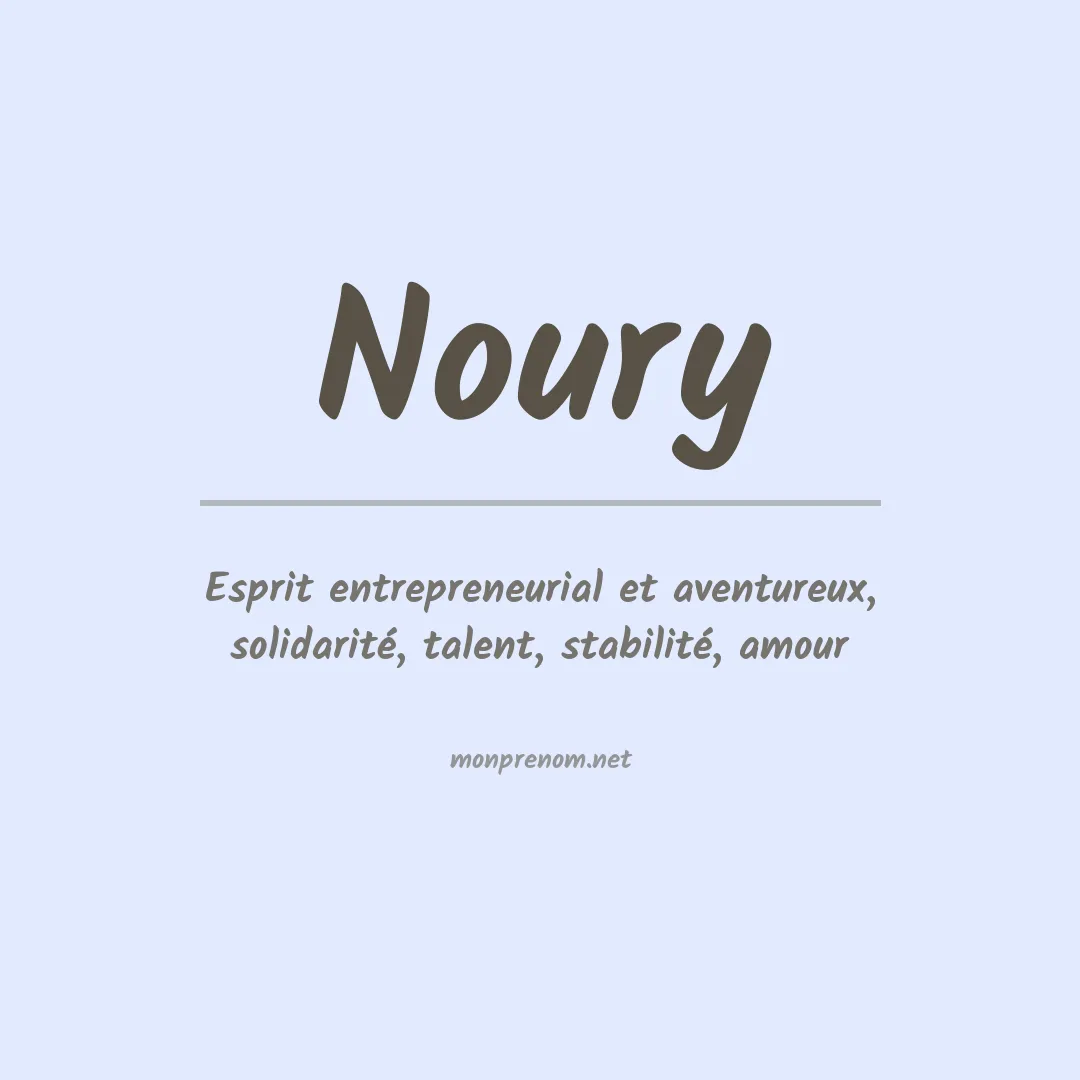 Prénom Noury