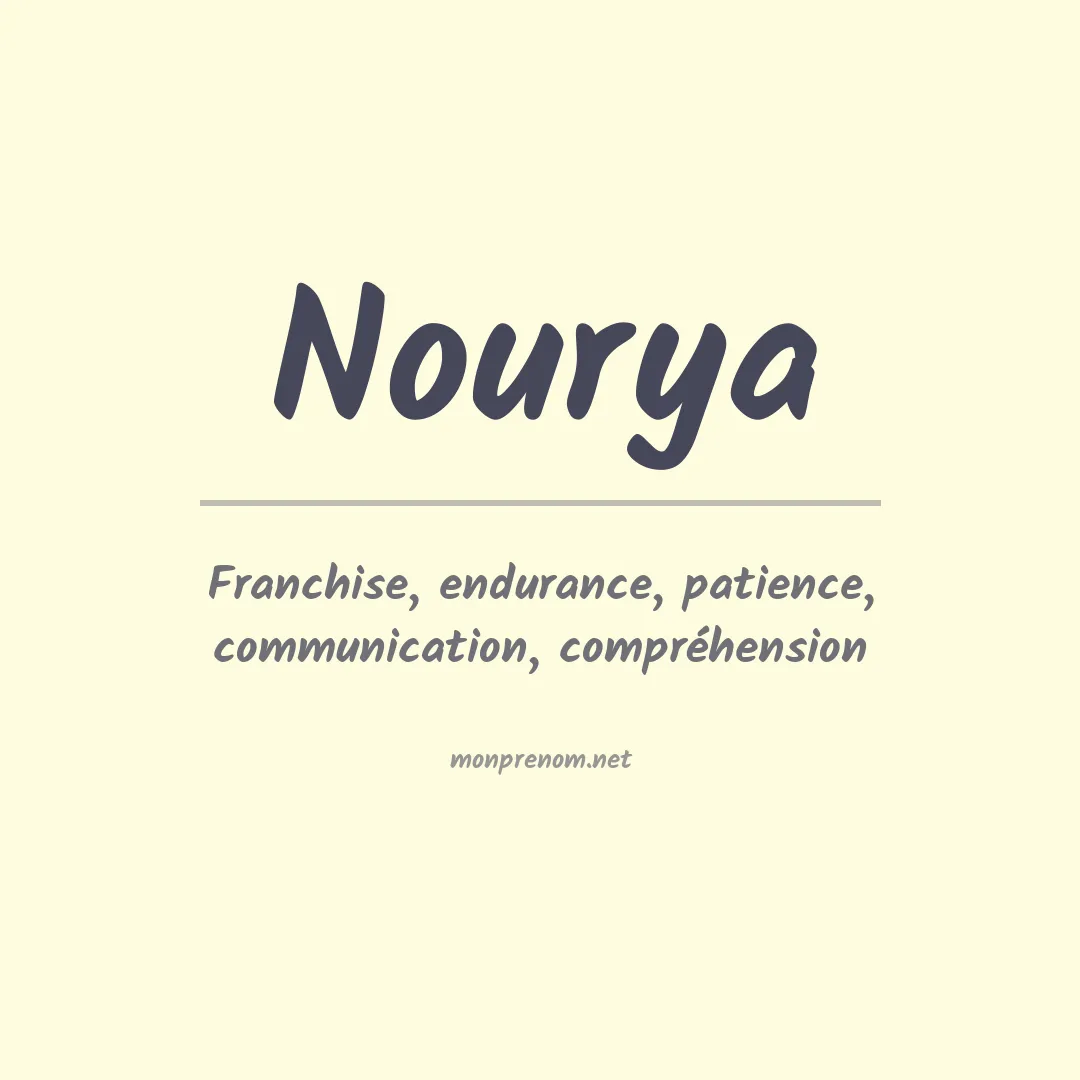 Prénom Nourya