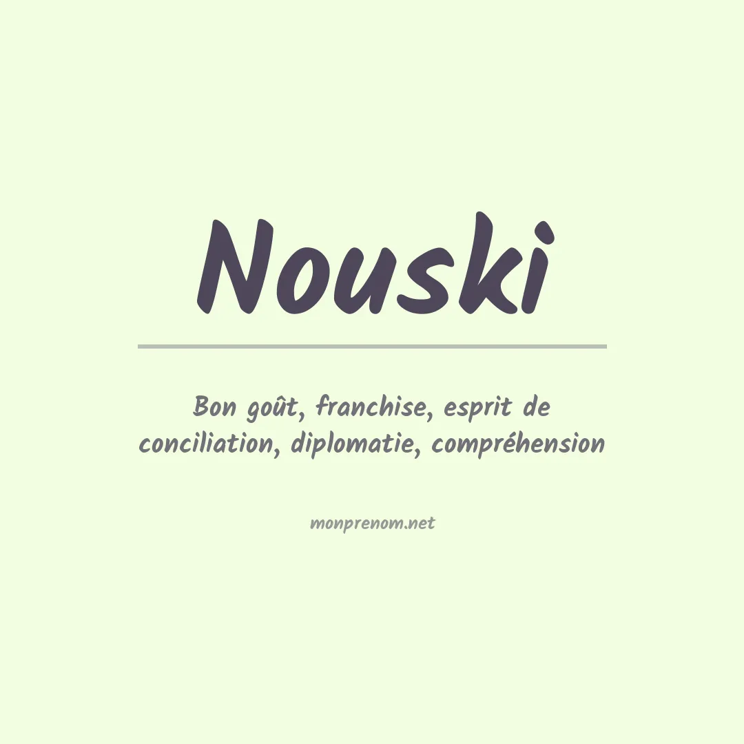 Prénom Nouski