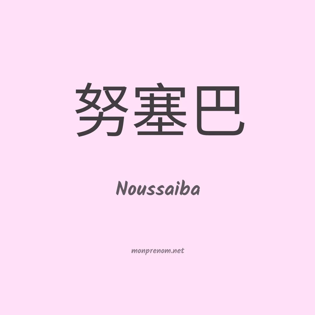 Noussaiba en chinois