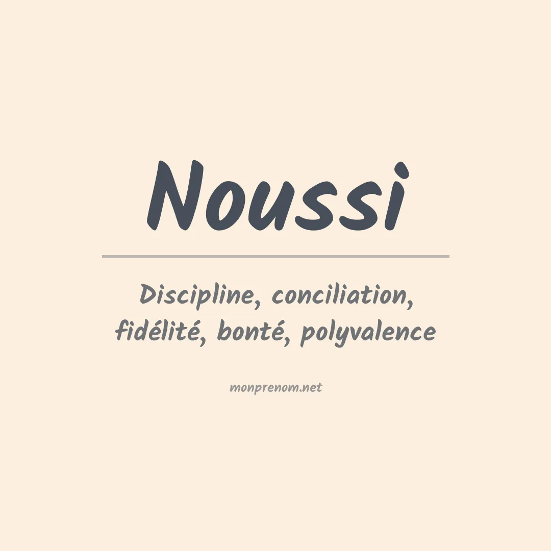 Prénom Noussi