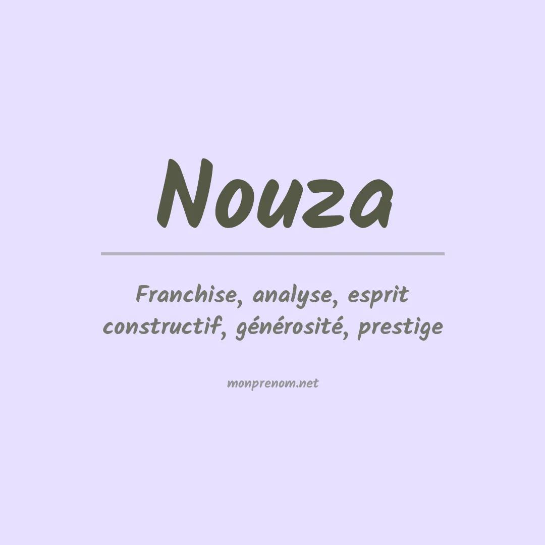 Prénom Nouza
