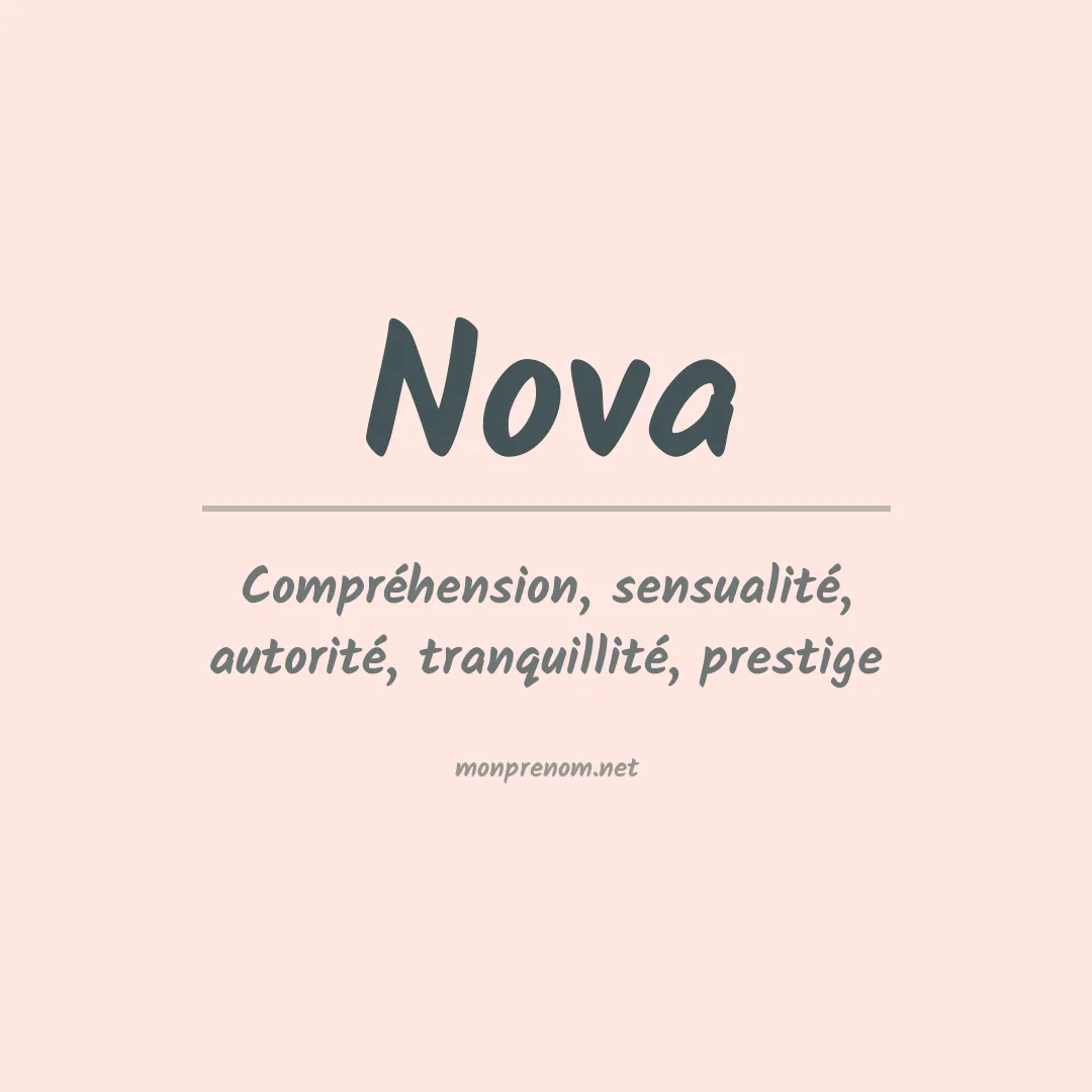 Prénom Nova