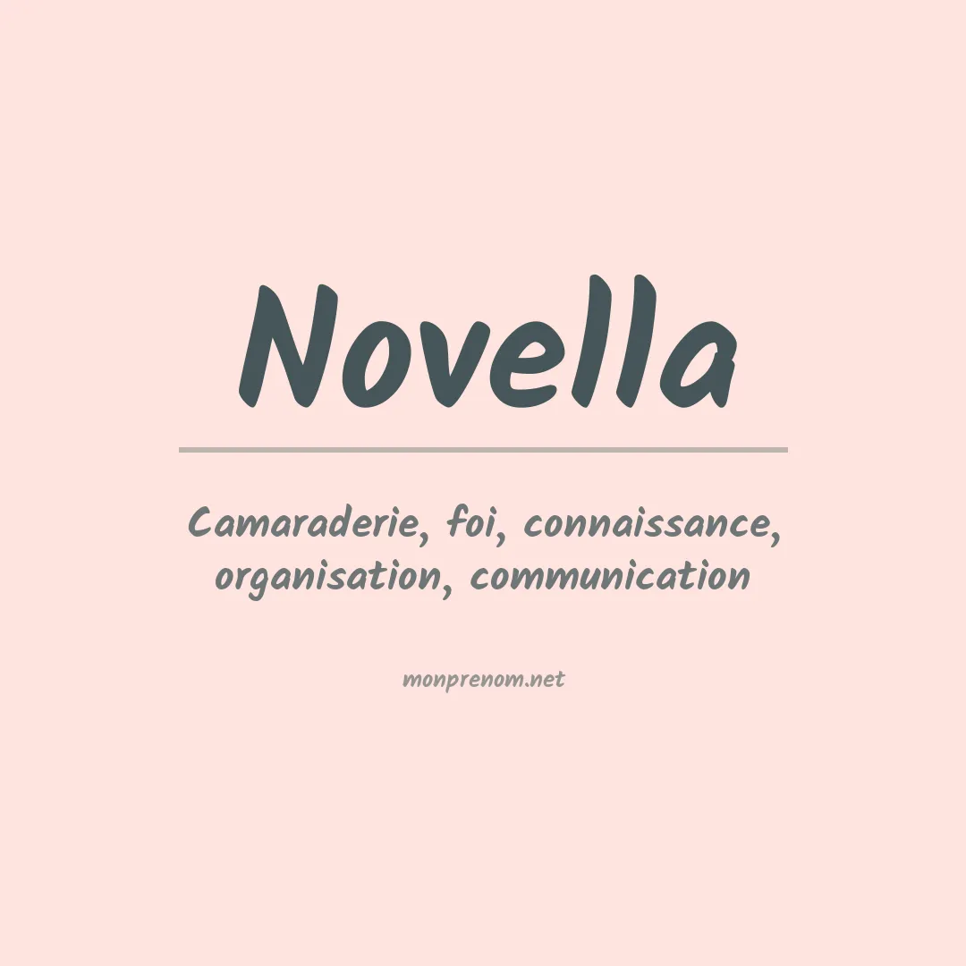 Prénom Novella