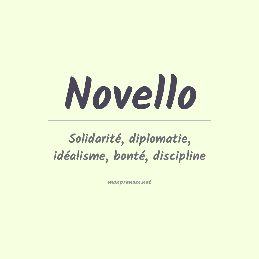 Prénom Novello