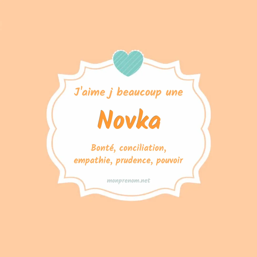 J'aime beaucoup Novka