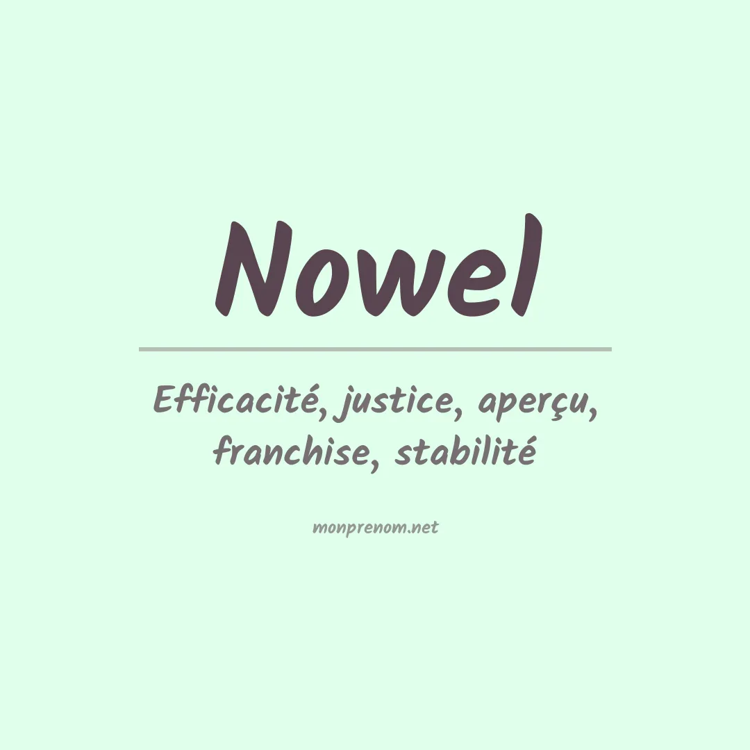 Prénom Nowel