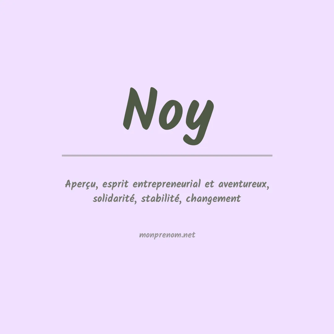 Prénom Noy