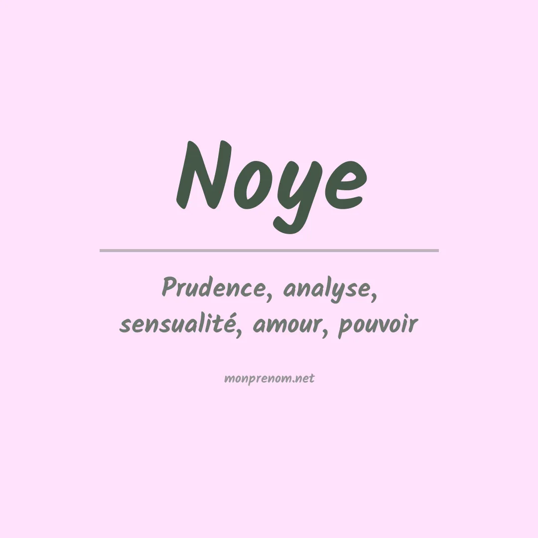 Prénom Noye