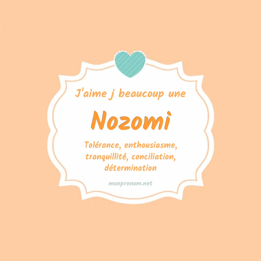 J'aime beaucoup Nozomi