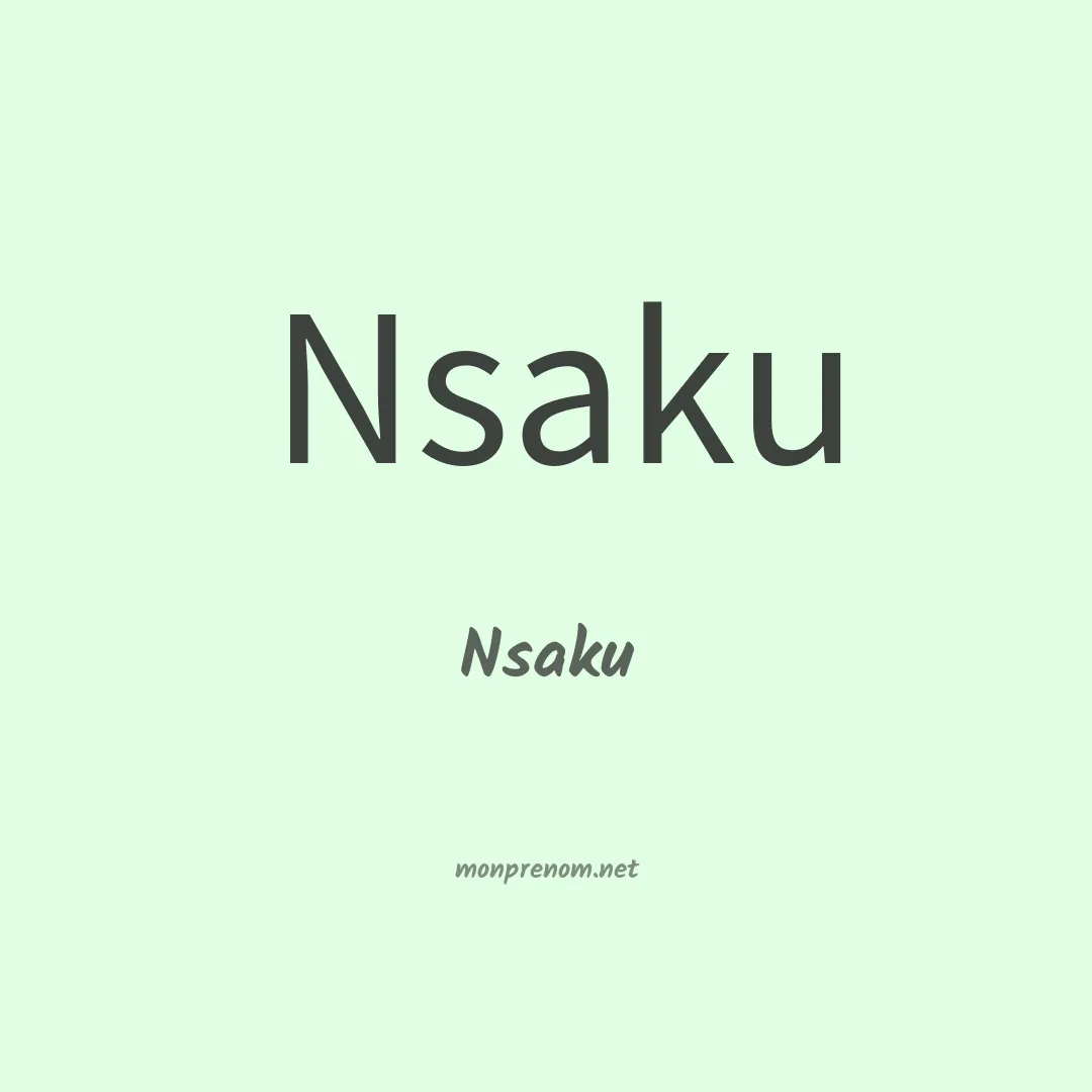 Nsaku en chinois