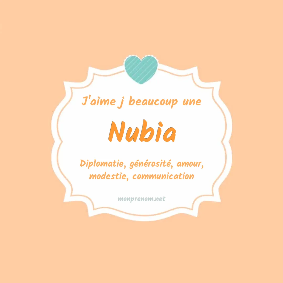 J'aime beaucoup Nubia