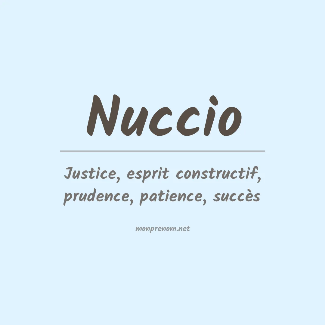 Prénom Nuccio
