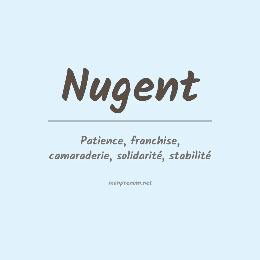 Prénom Nugent