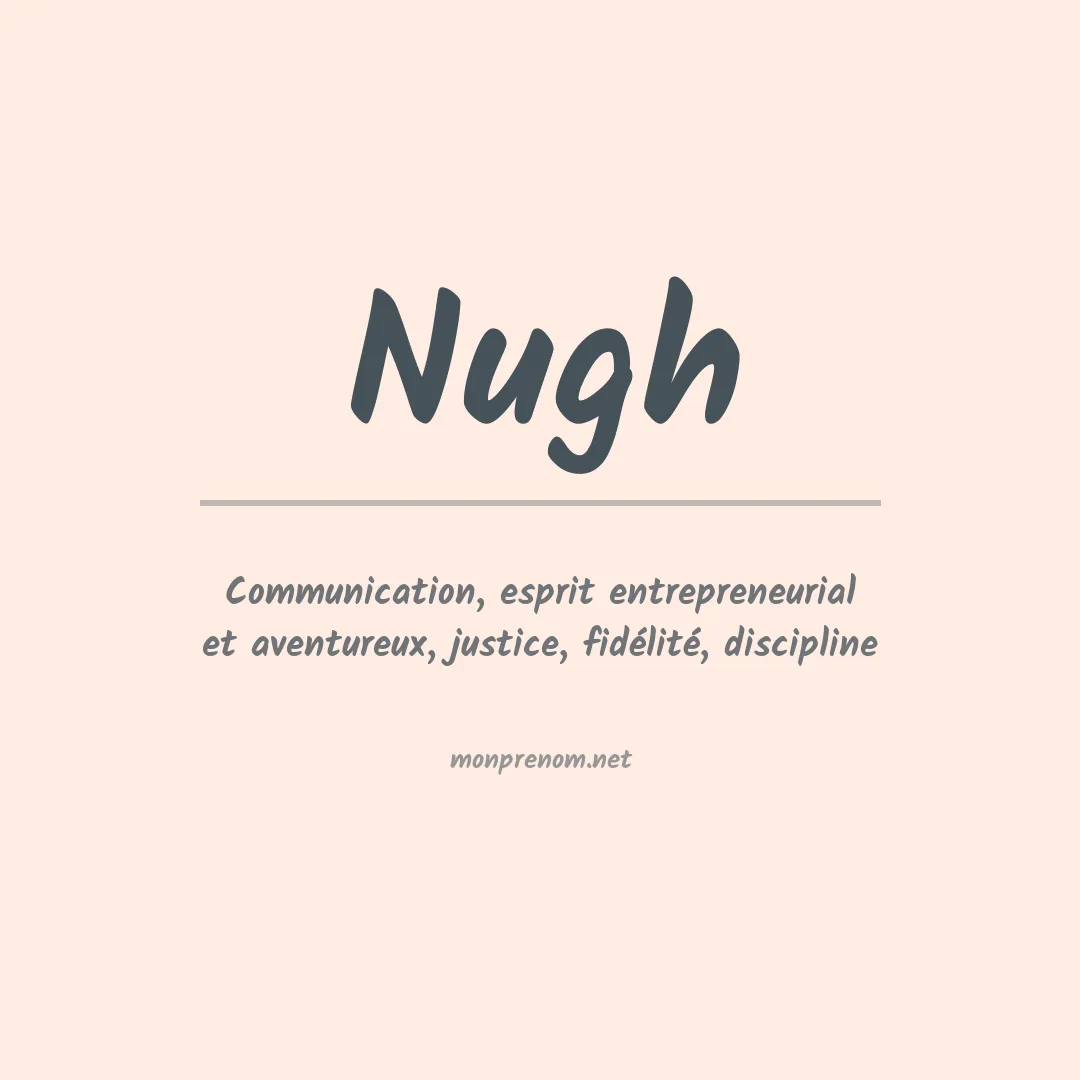 Signification du prénom Nugh