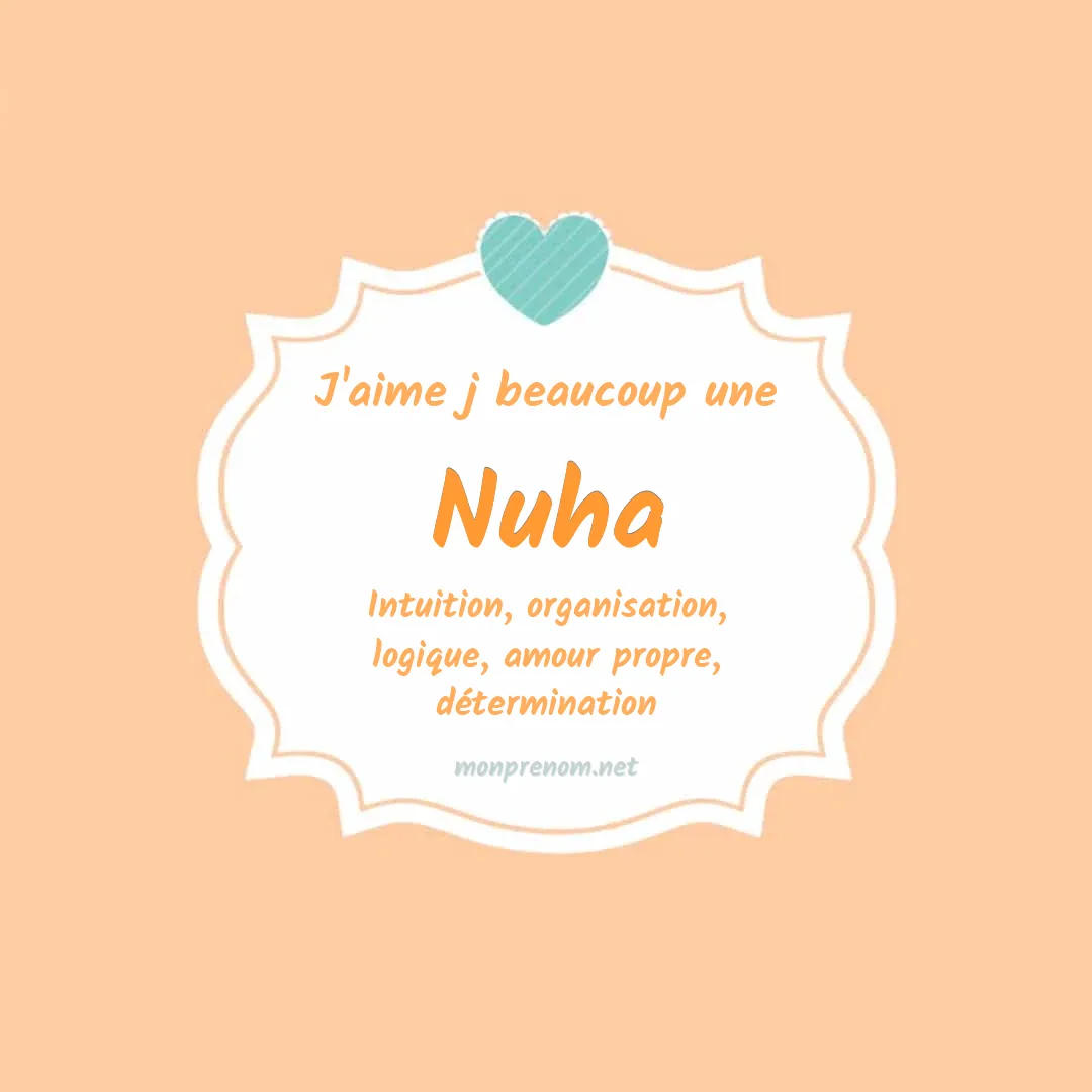 J'aime beaucoup Nuha