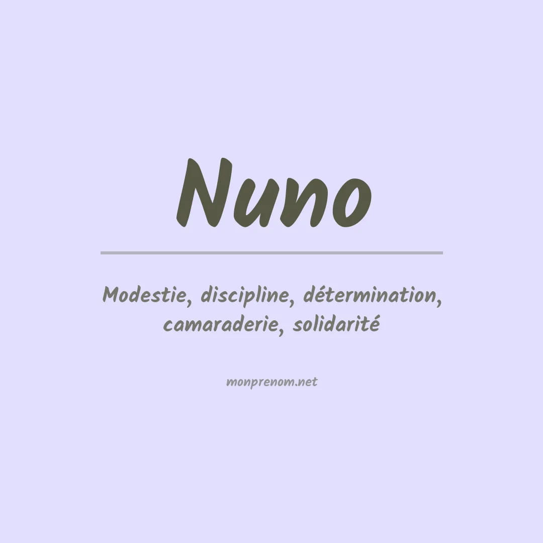 Prénom Nuno