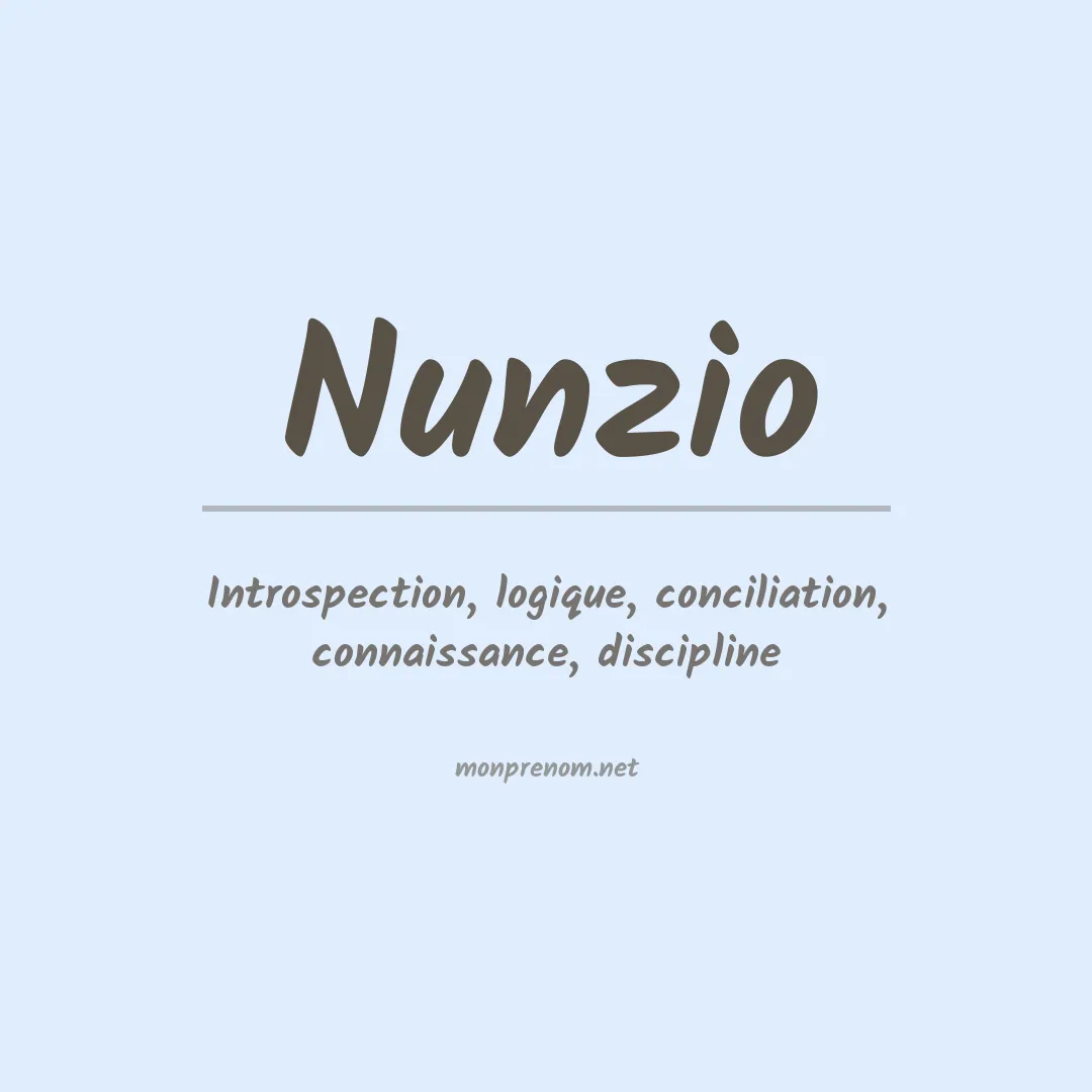 Signification du prénom Nunzio