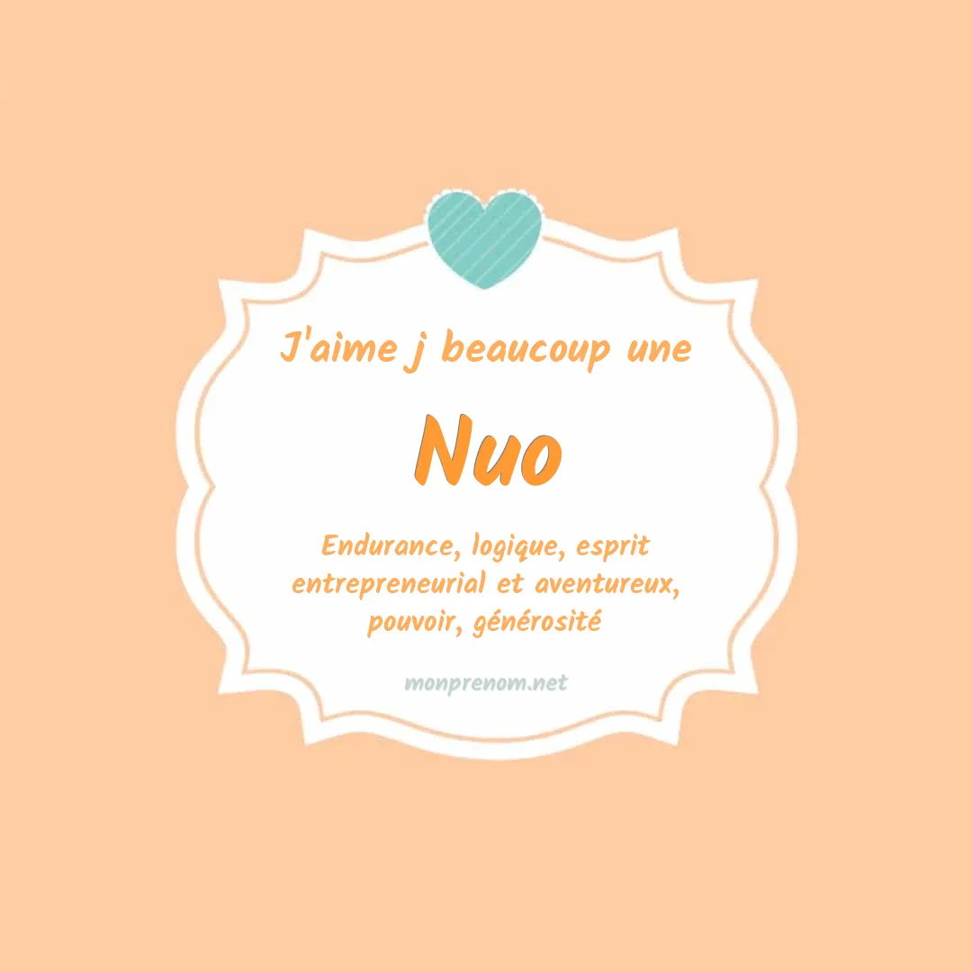 J'aime beaucoup Nuo