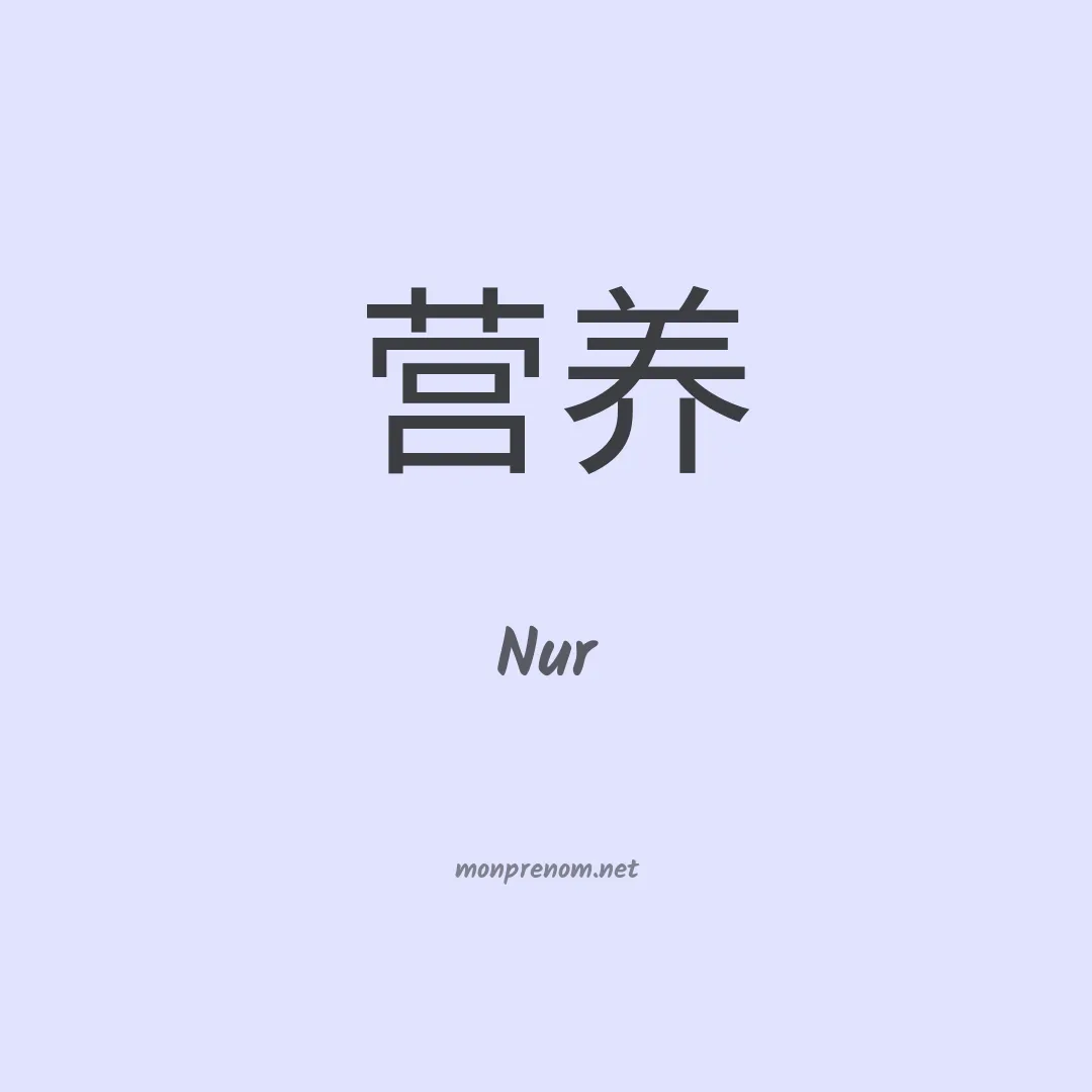 Nur en chinois