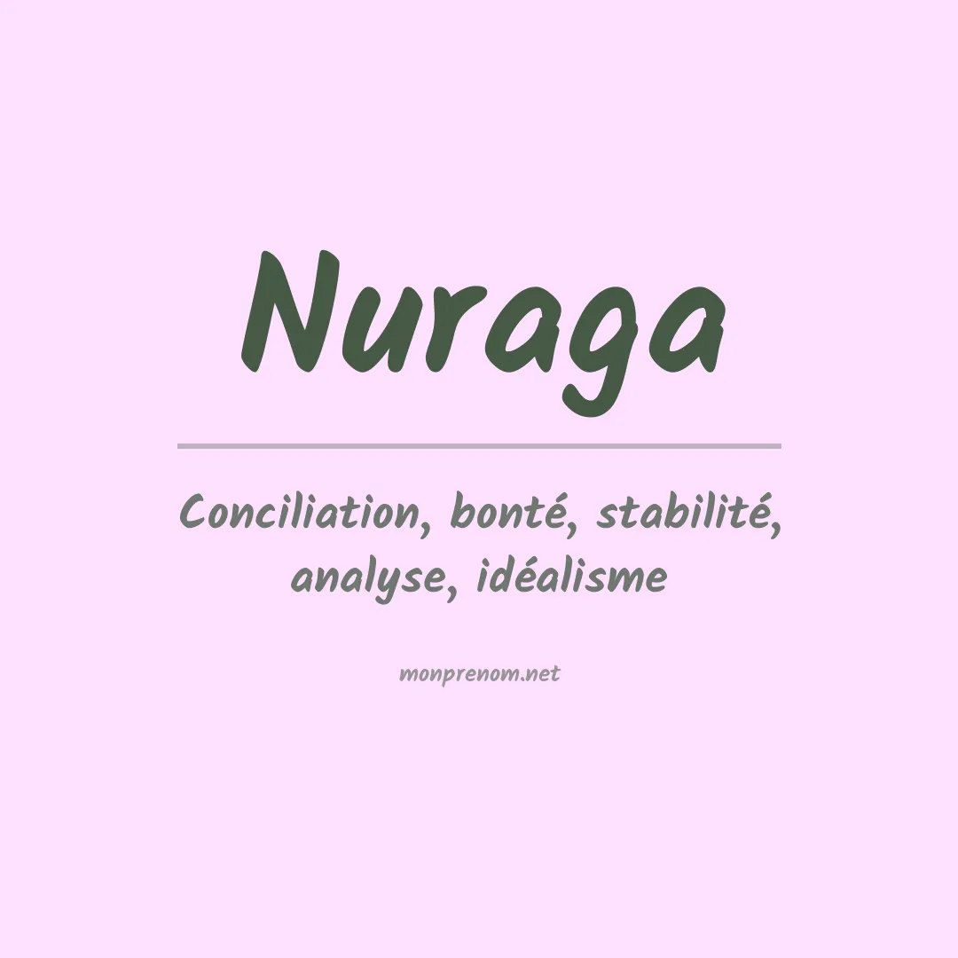 Signification du prénom Nuraga