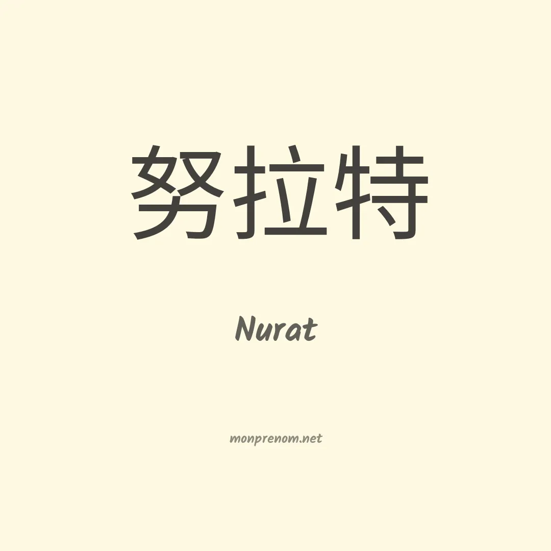 Nurat en chinois
