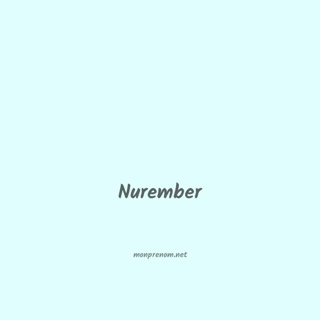 Nurember en chinois