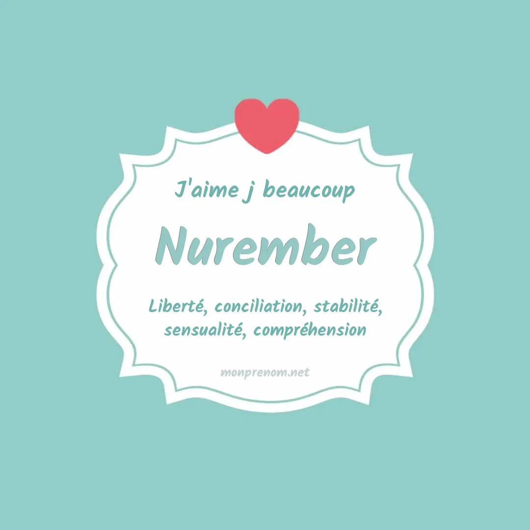 J'aime beaucoup Nurember