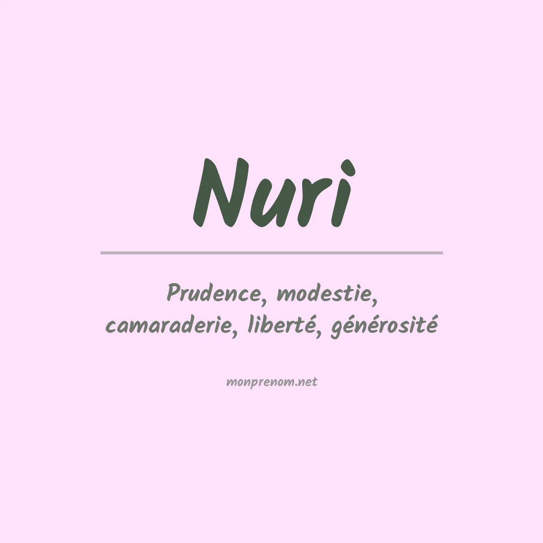 Prénom Nuri