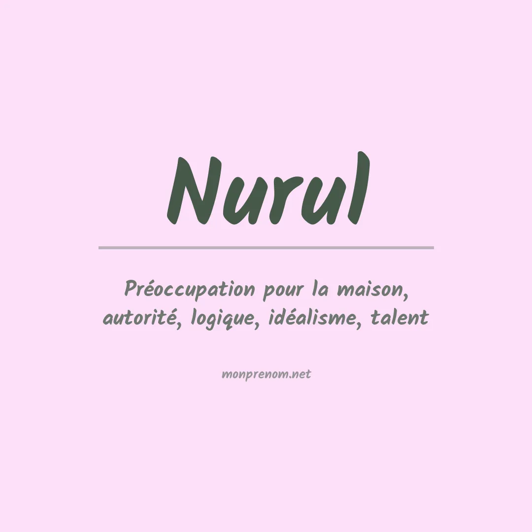 Prénom Nurul
