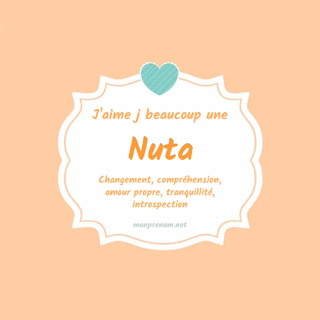 J'aime beaucoup Nuta