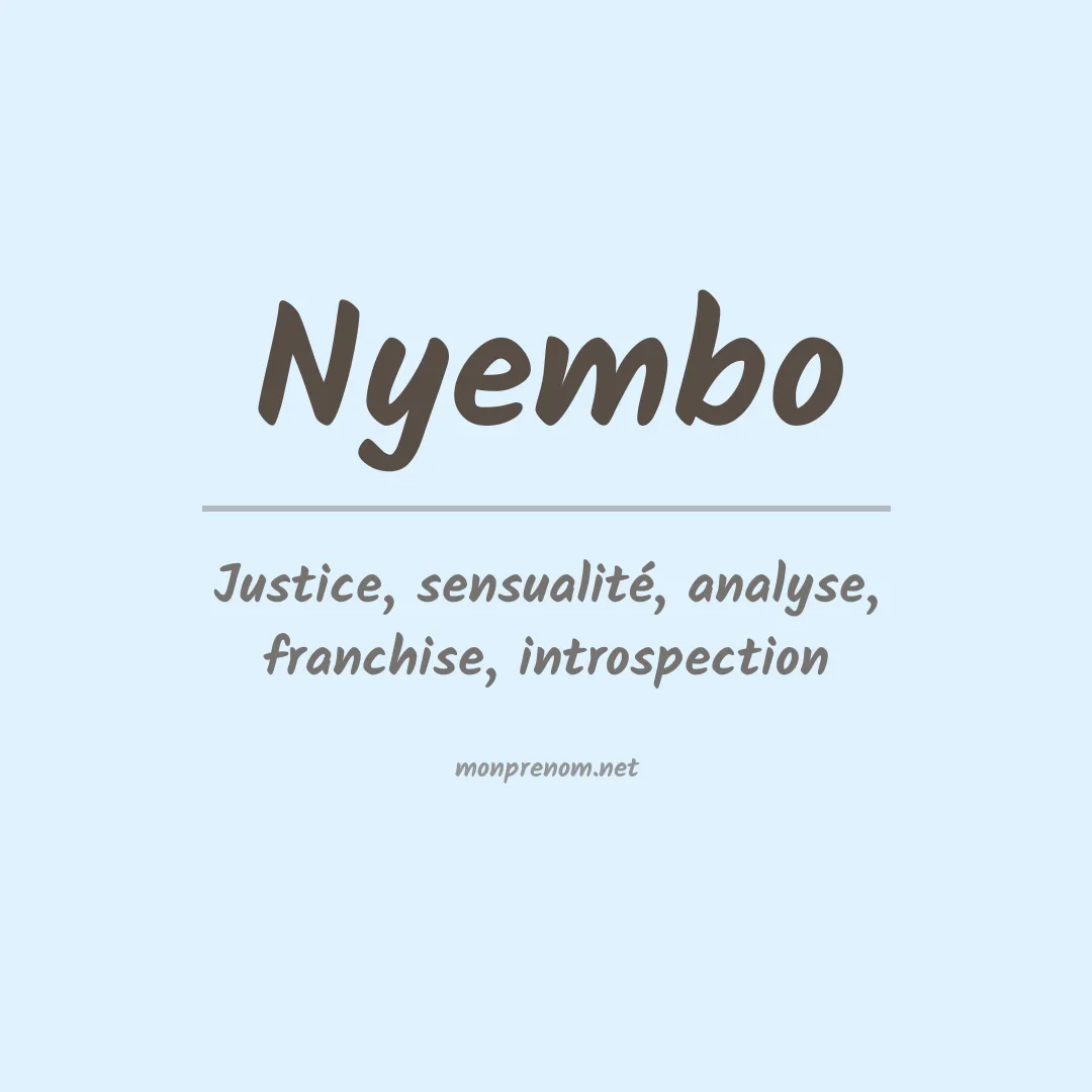 Prénom Nyembo