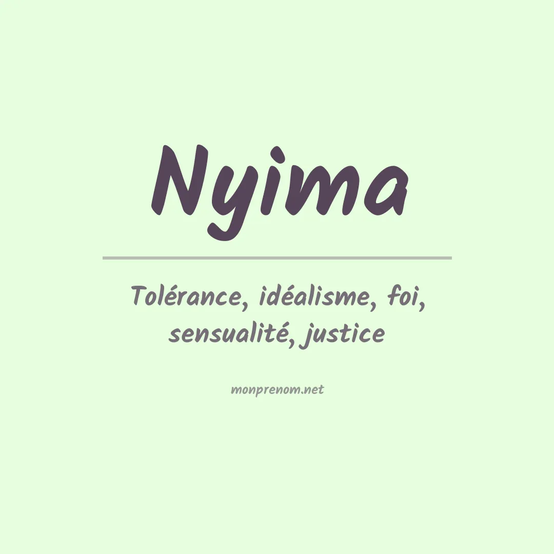 Signification du prénom Nyima