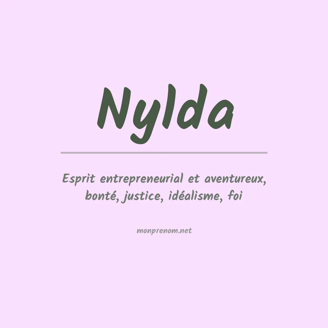 Prénom Nylda