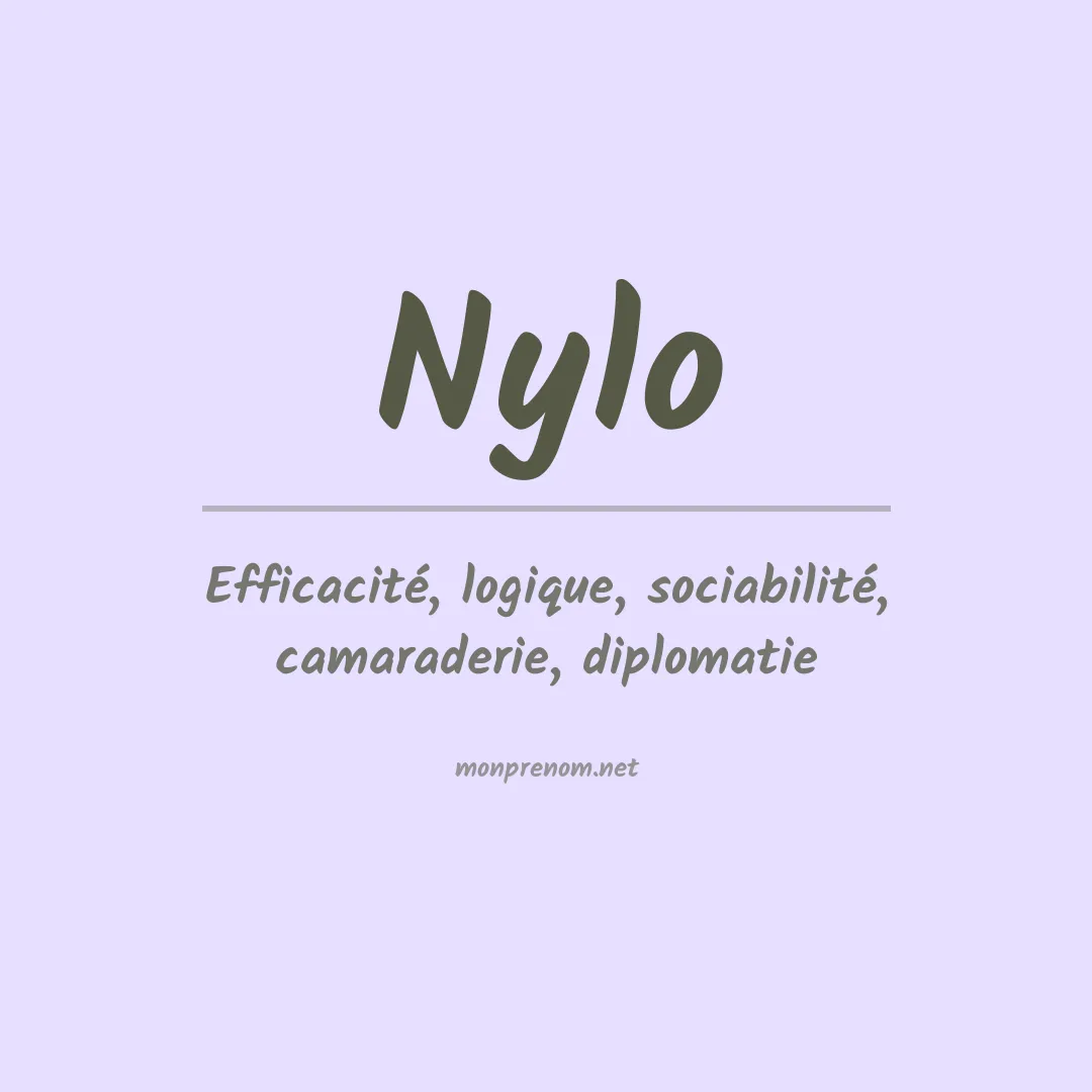 Prénom Nylo