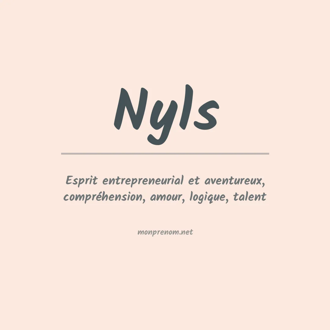 Signification du prénom Nyls