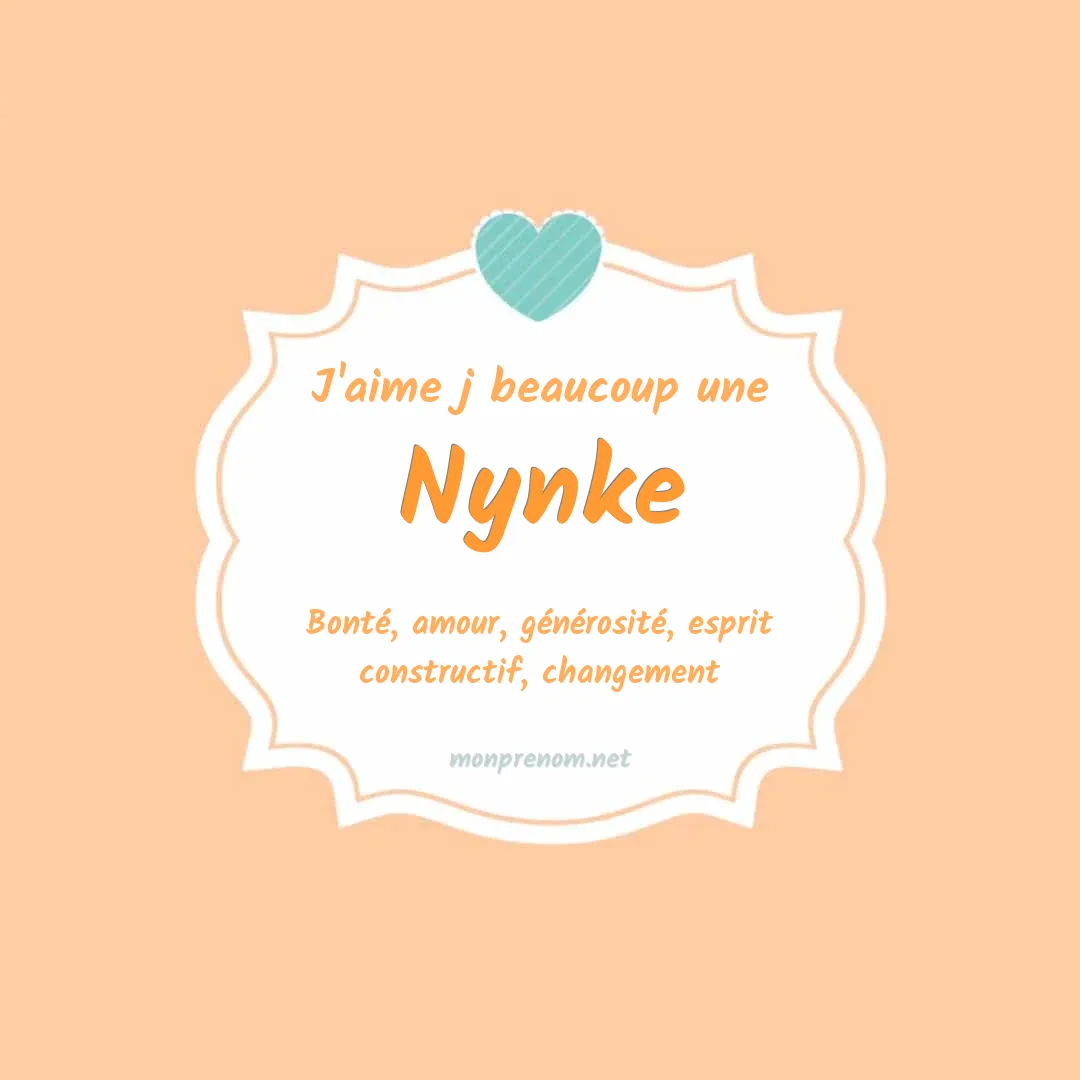 J'aime beaucoup Nynke