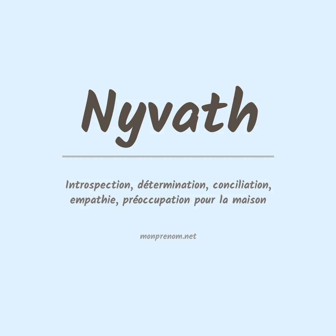 Signification du prénom Nyvath