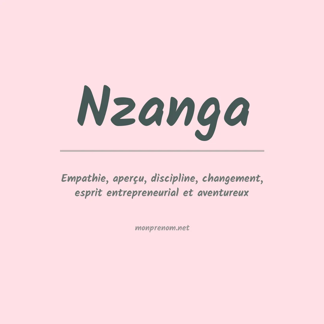 Signification du prénom Nzanga
