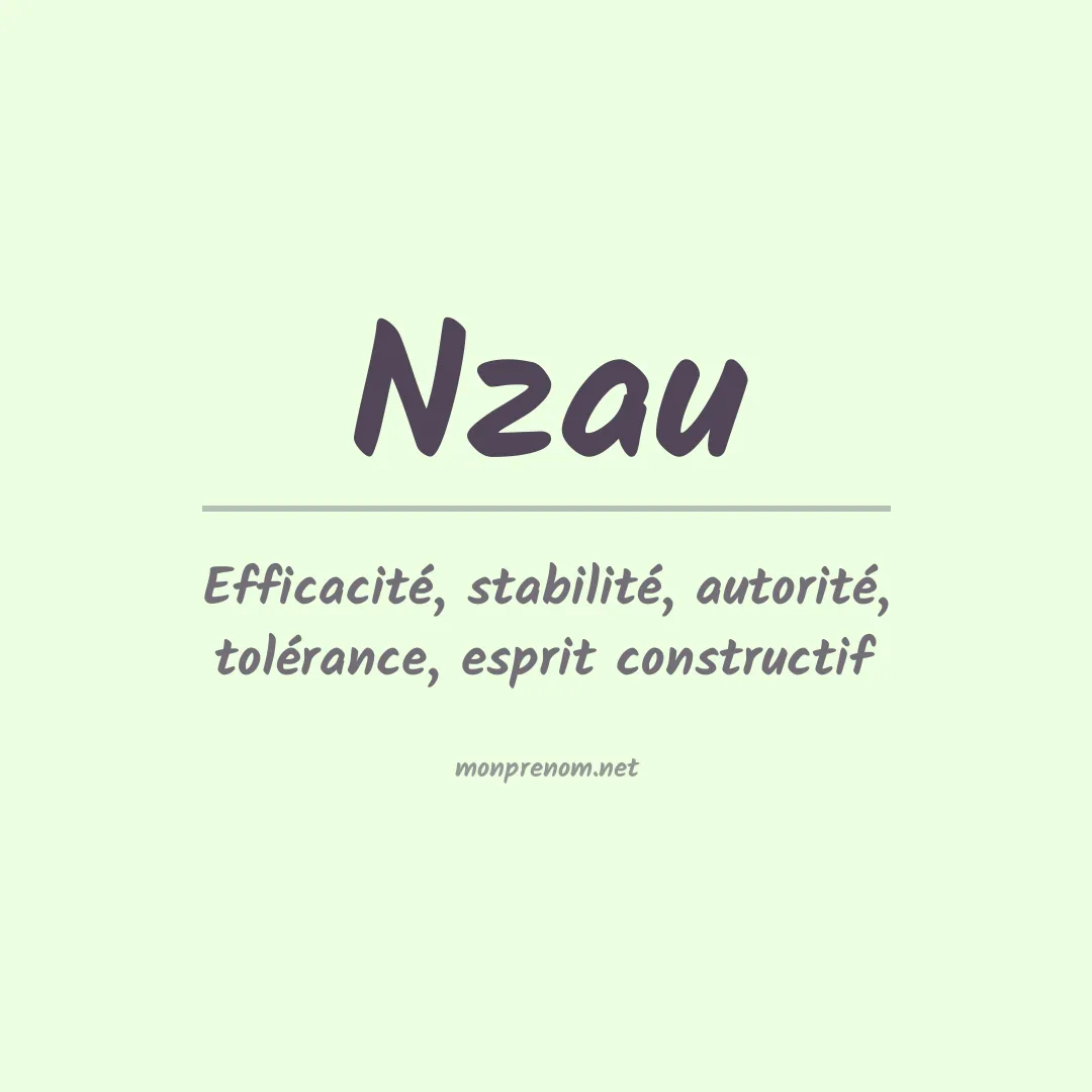 Prénom Nzau